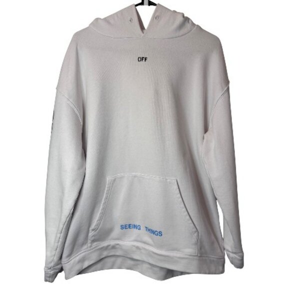 Off-White Seeing Things Photocopy Marilyn Monroe graphic hoodie size L - Picture 3 of 12